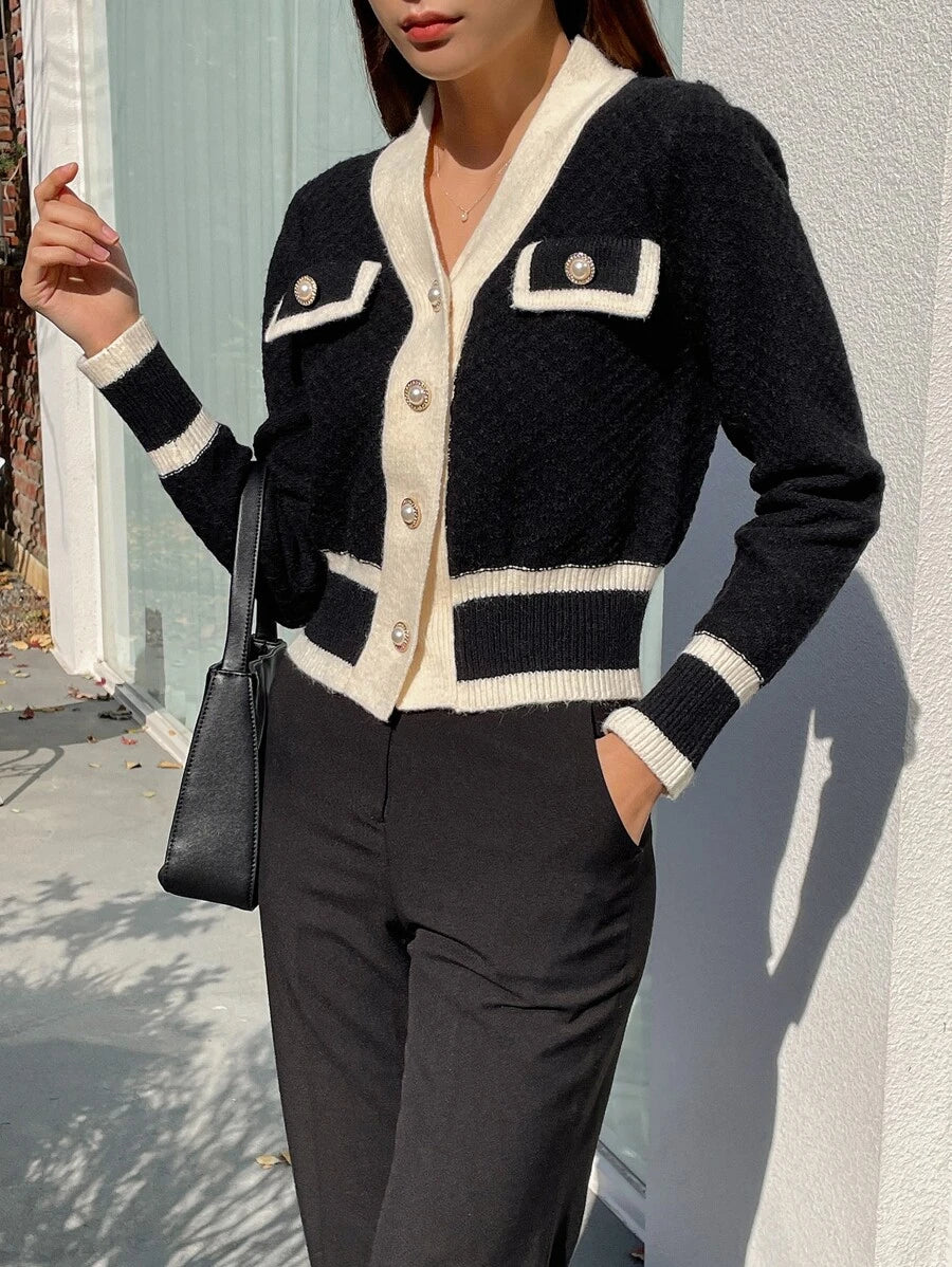 Cardigan casual à manches longues - Floorah