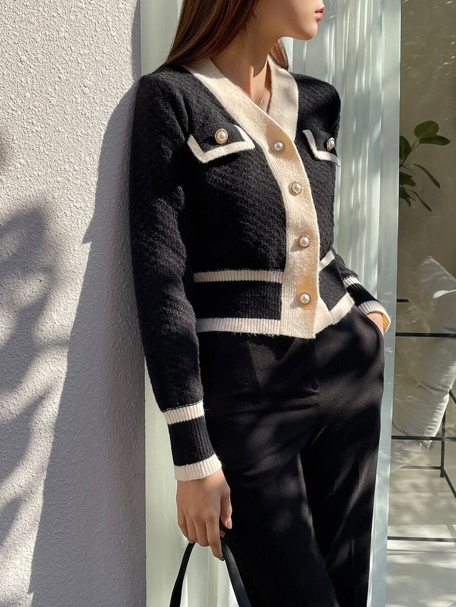 Cardigan casual à manches longues - Floorah