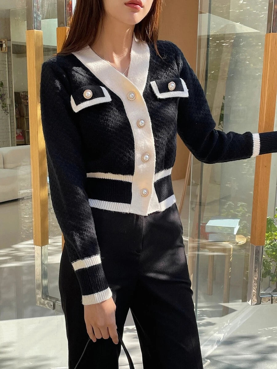 Cardigan casual à manches longues - Floorah