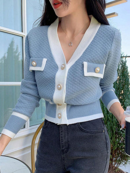 Cardigan casual à manches longues - Floorah