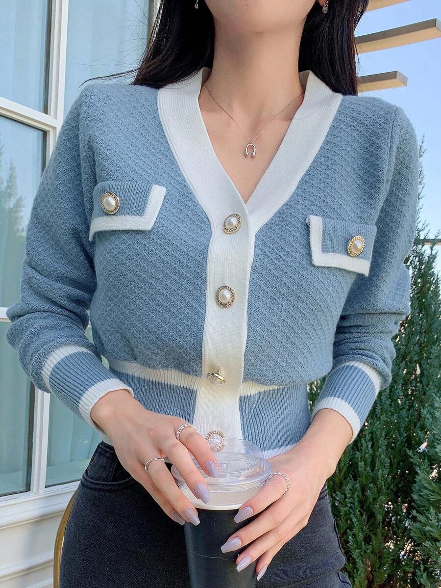 Cardigan casual à manches longues - Floorah