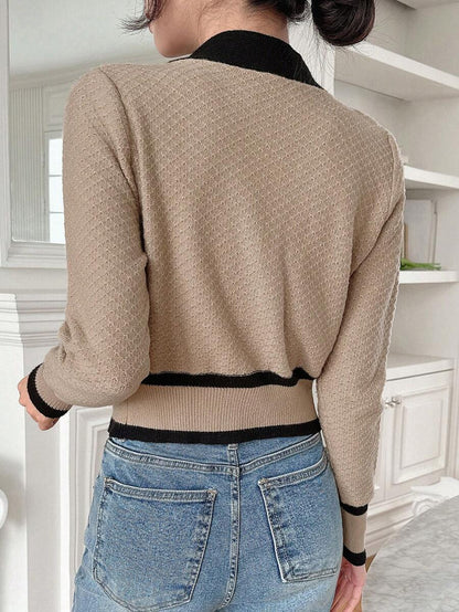 Cardigan casual à manches longues - Floorah