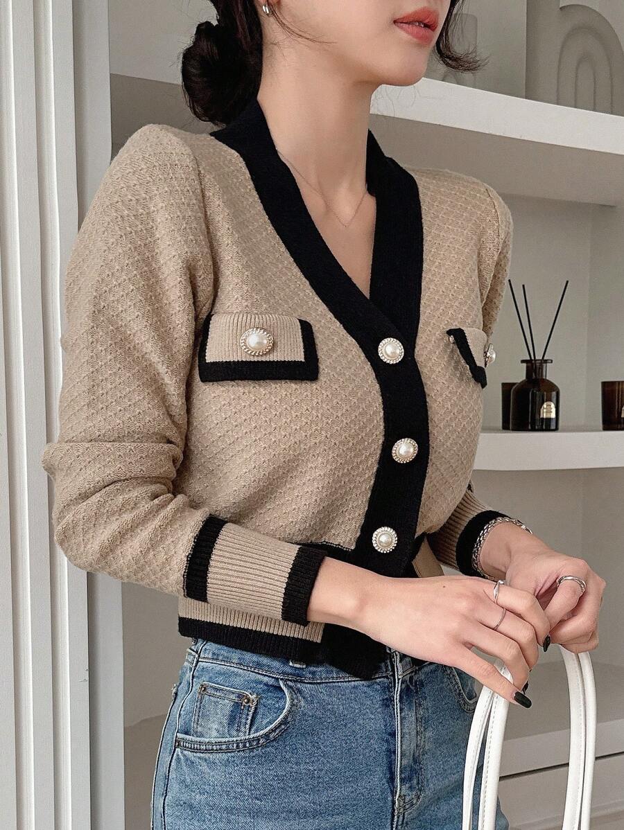 Cardigan casual à manches longues - Floorah