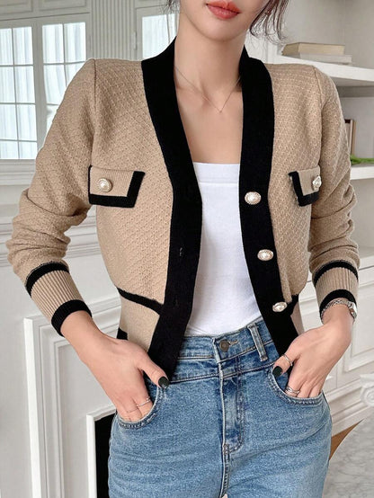 Cardigan casual à manches longues - Floorah