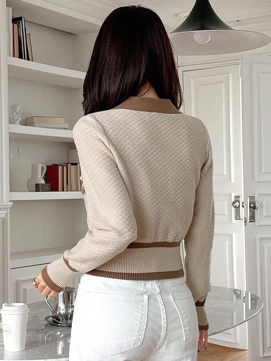 Cardigan casual à manches longues - Floorah