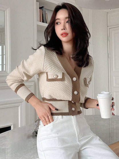 Cardigan casual à manches longues - Floorah