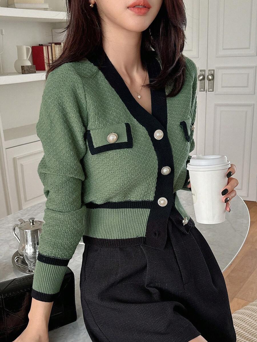 Cardigan casual à manches longues - Floorah