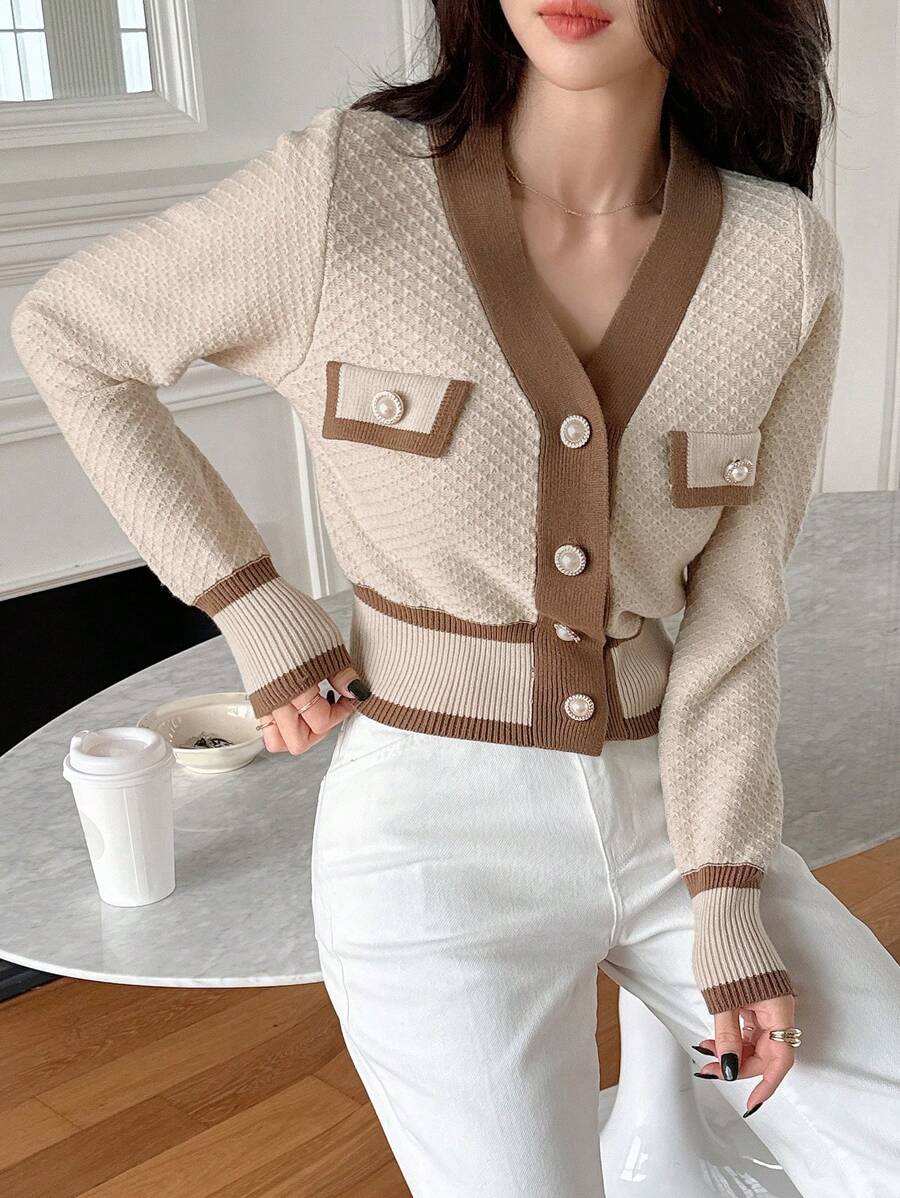 Cardigan casual à manches longues - Floorah