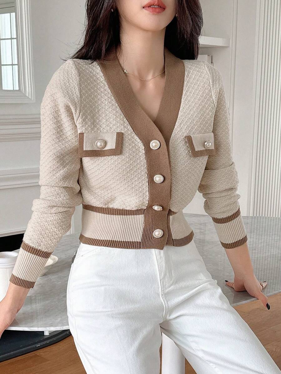 Cardigan casual à manches longues - Floorah