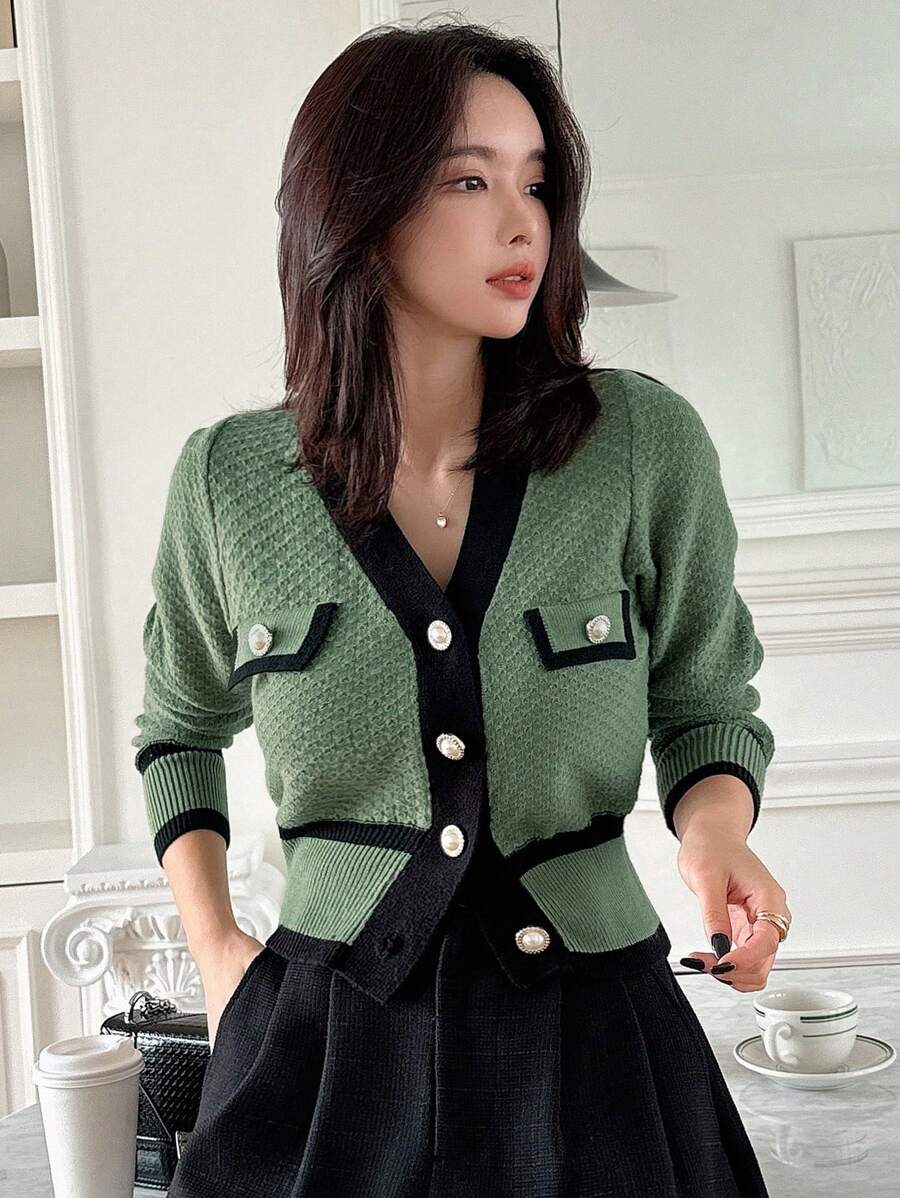 Cardigan casual à manches longues - Floorah