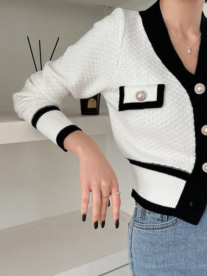 Cardigan casual à manches longues - Floorah