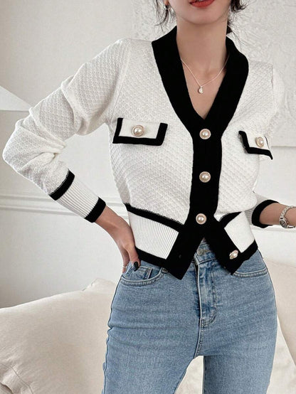 Cardigan casual à manches longues - Floorah