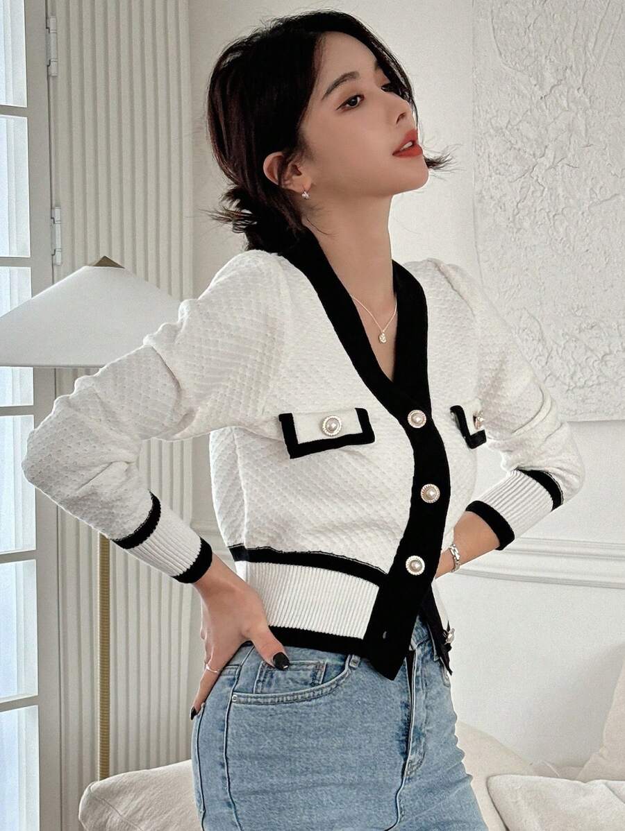 Cardigan casual à manches longues - Floorah