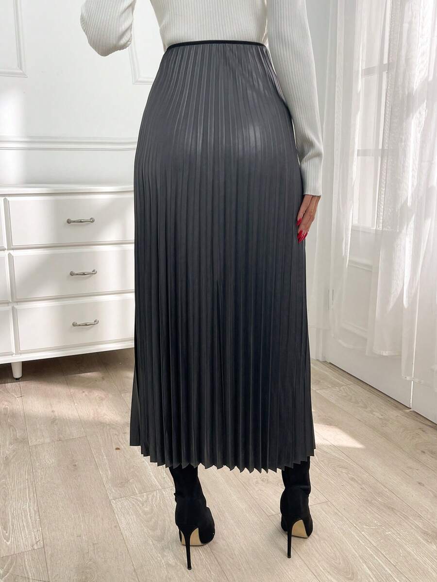 Jupe plissée de couleur unie - Floorah