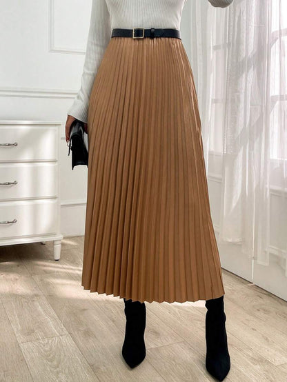 Jupe plissée de couleur unie - Floorah