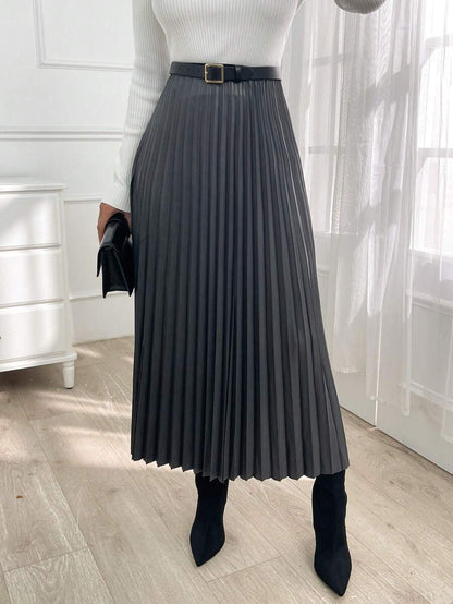 Jupe plissée de couleur unie - Floorah