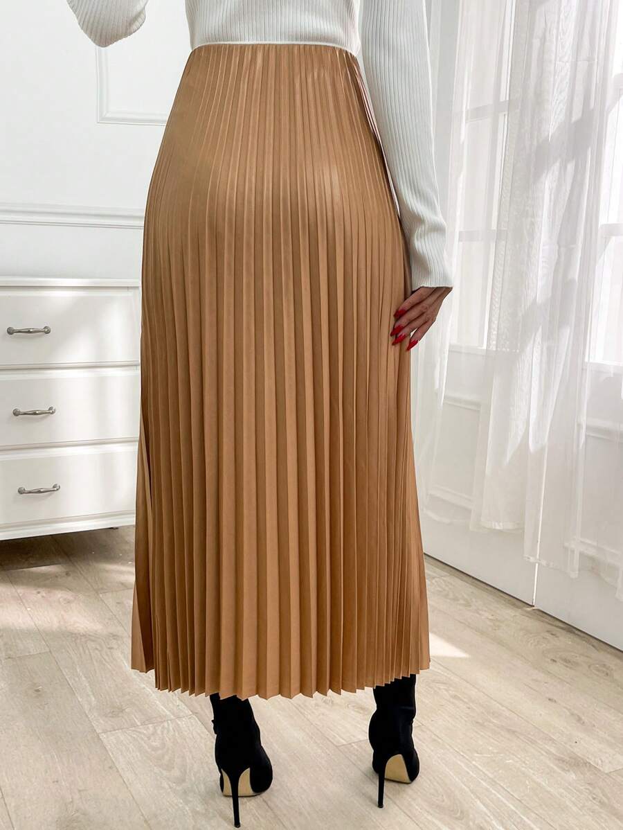 Jupe plissée de couleur unie - Floorah