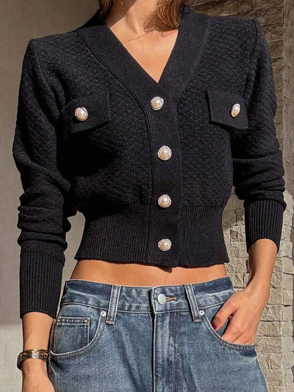 Cardigan casual à manches longues - Floorah