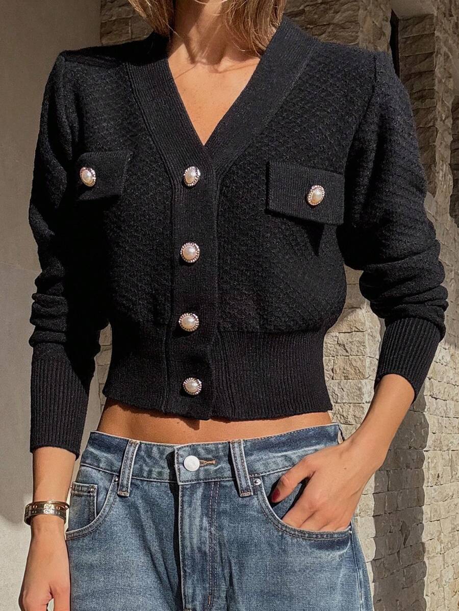 Cardigan casual à manches longues - Floorah