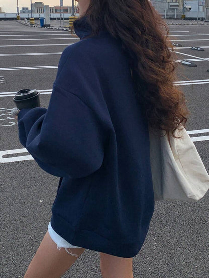 Sweat-shirt à capuche ample doublé thermique - Floorah