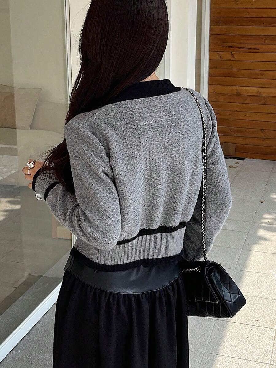 Cardigan casual à manches longues - Floorah