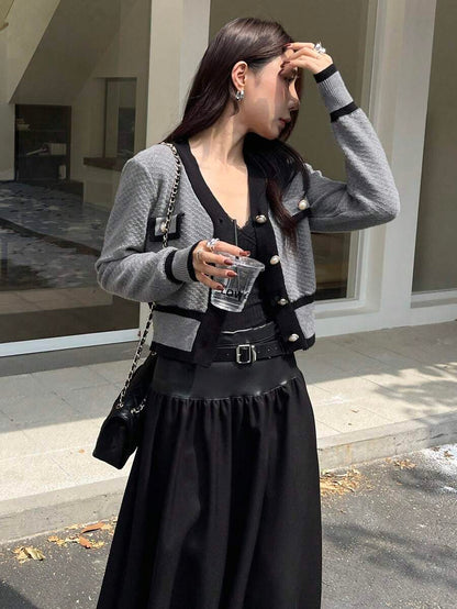 Cardigan casual à manches longues - Floorah