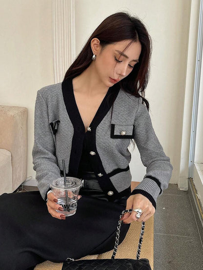 Cardigan casual à manches longues - Floorah