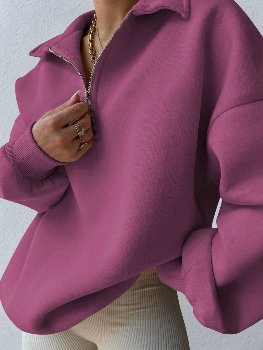 Sweat-shirt ample et décontracté à épaules tombantes - Floorah