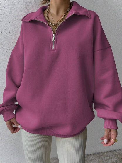 Sweat-shirt ample et décontracté à épaules tombantes - Floorah