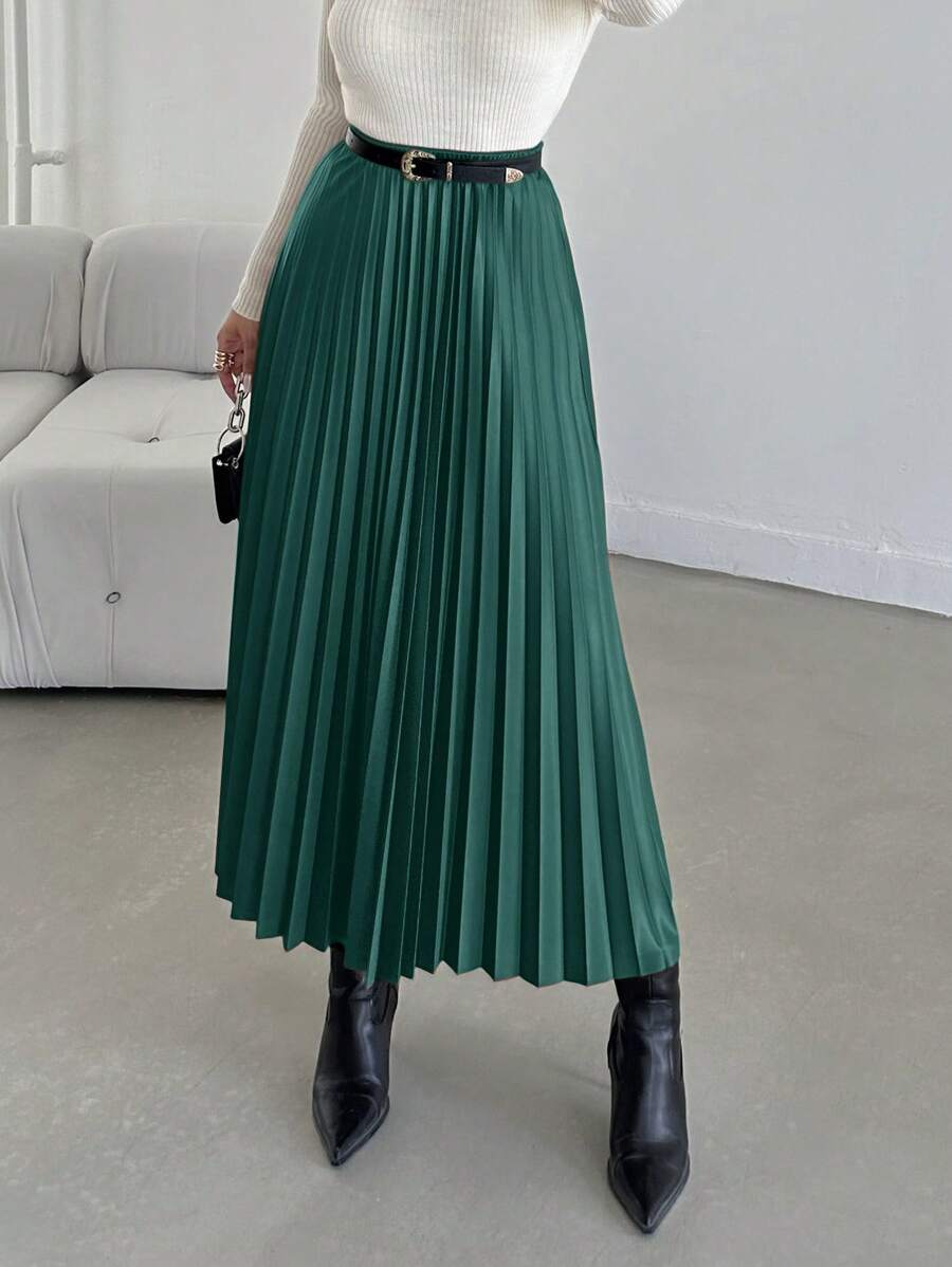 Jupe plissée de couleur unie - Floorah