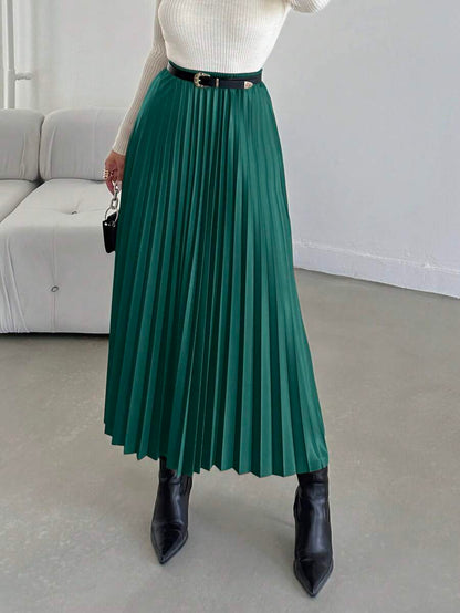 Jupe plissée de couleur unie - Floorah