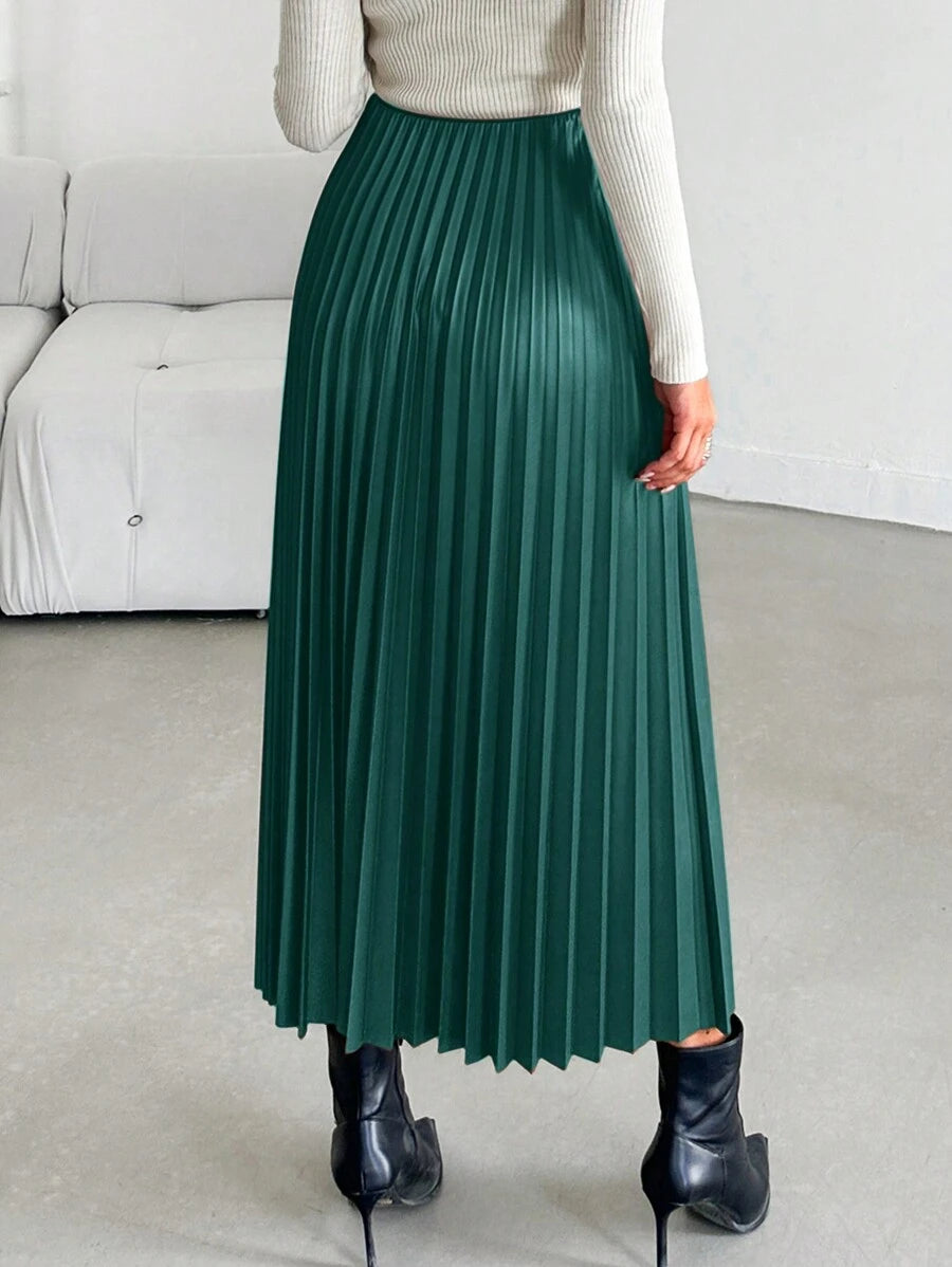 Jupe plissée de couleur unie - Floorah