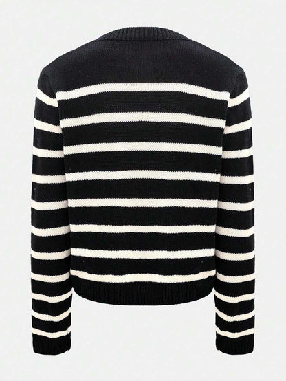 Cardigan vintage à boutonnage simple - Floorah