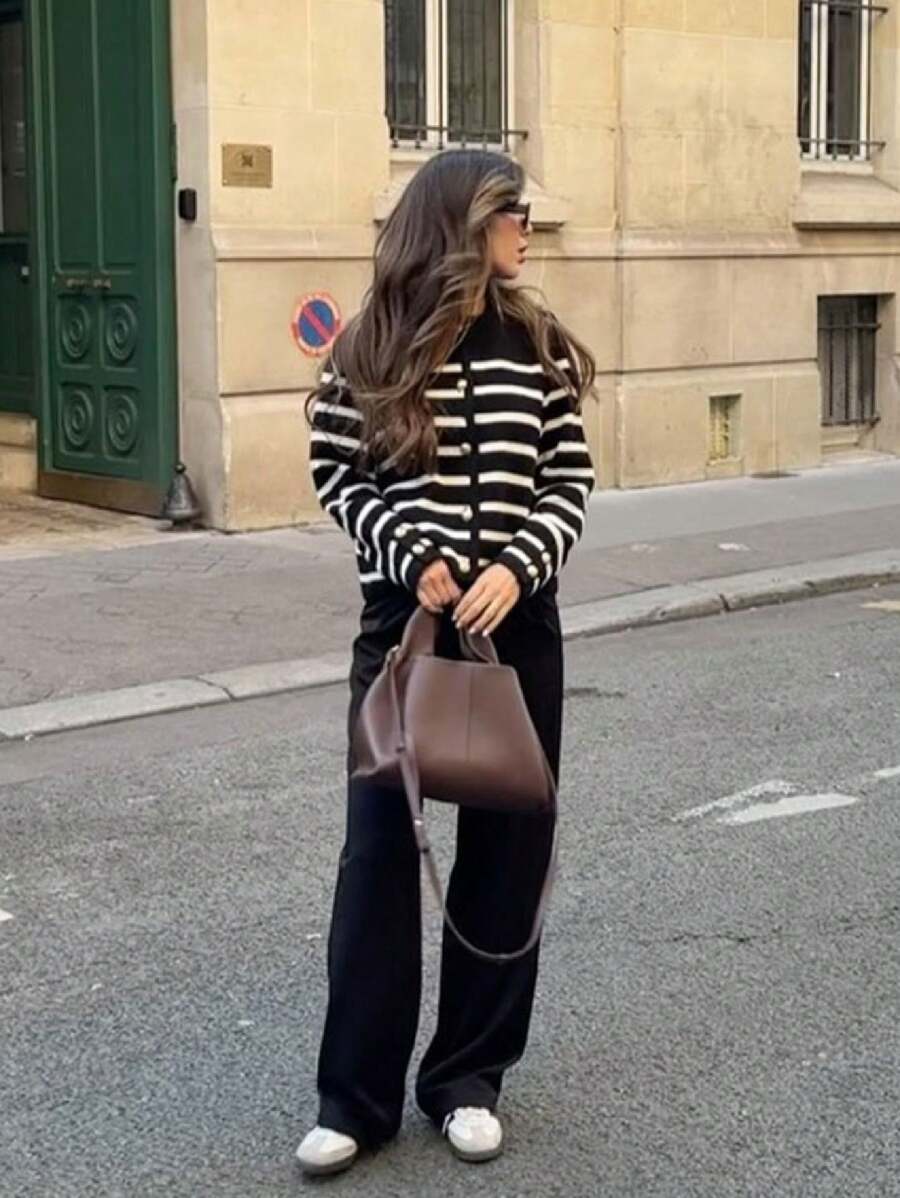 Cardigan vintage à boutonnage simple - Floorah