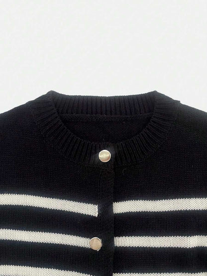 Cardigan vintage à boutonnage simple - Floorah