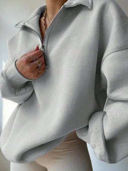 Sweat-shirt ample et décontracté à épaules tombantes - Floorah