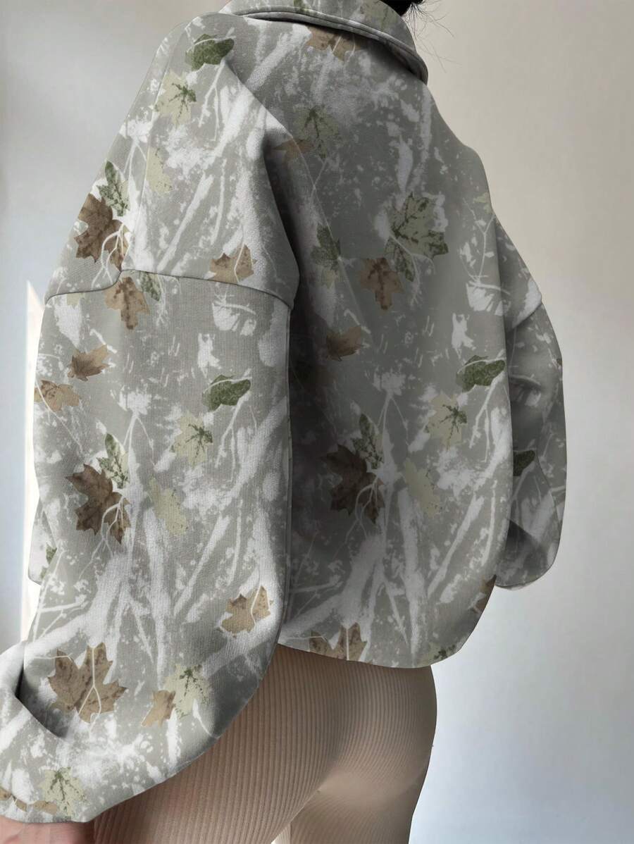 Sweat-shirt ample et décontracté à épaules tombantes - Floorah