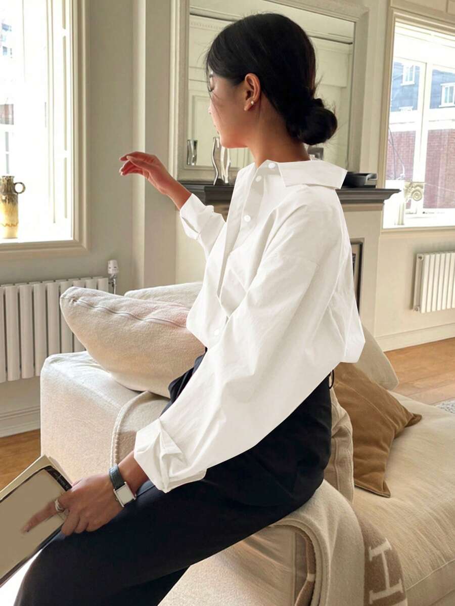 Chemise à manches longues décontractée - Floorah