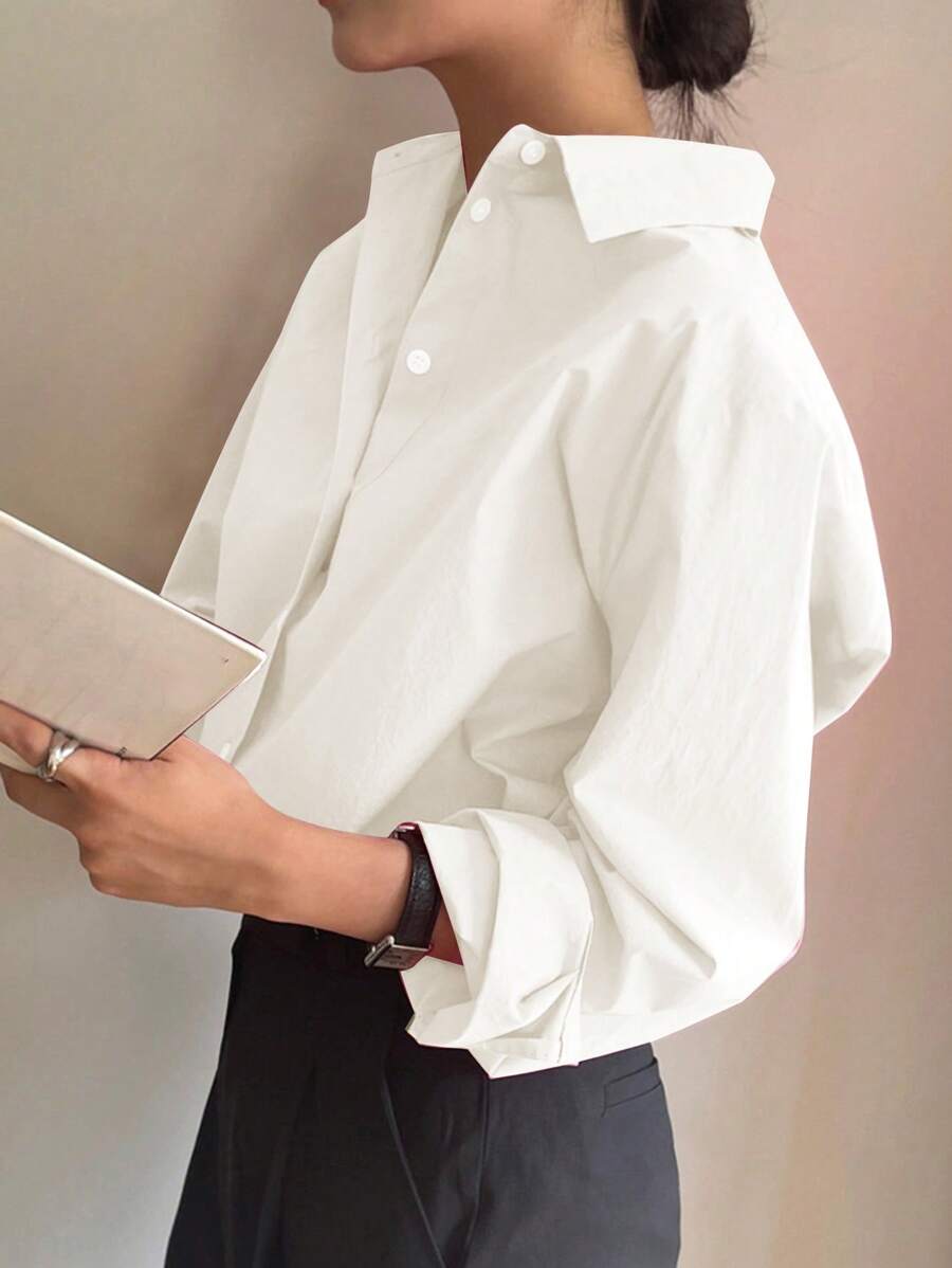 Chemise à manches longues décontractée - Floorah