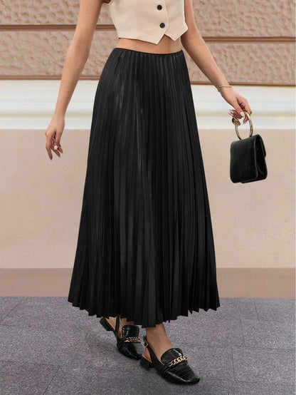 Jupe plissée de couleur unie - Floorah