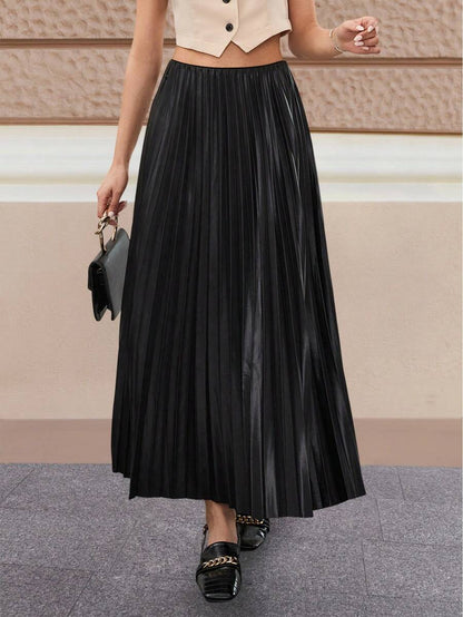 Jupe plissée de couleur unie - Floorah