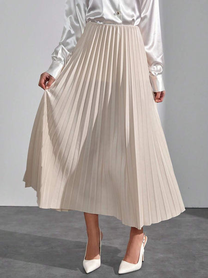 Jupe plissée de couleur unie - Floorah