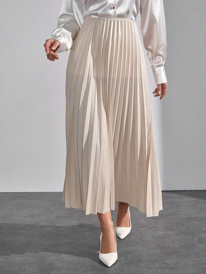 Jupe plissée de couleur unie - Floorah
