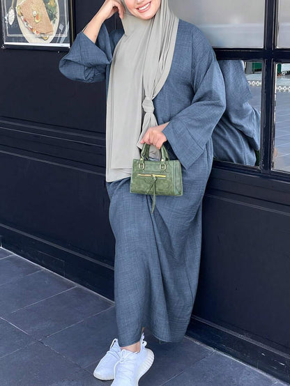 Robe longue ajustée élégante, Kaftan modeste - Floorah