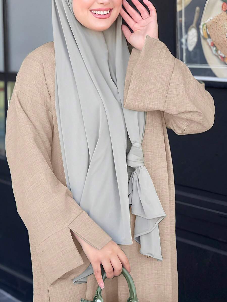 Robe longue ajustée élégante, Kaftan modeste - Floorah