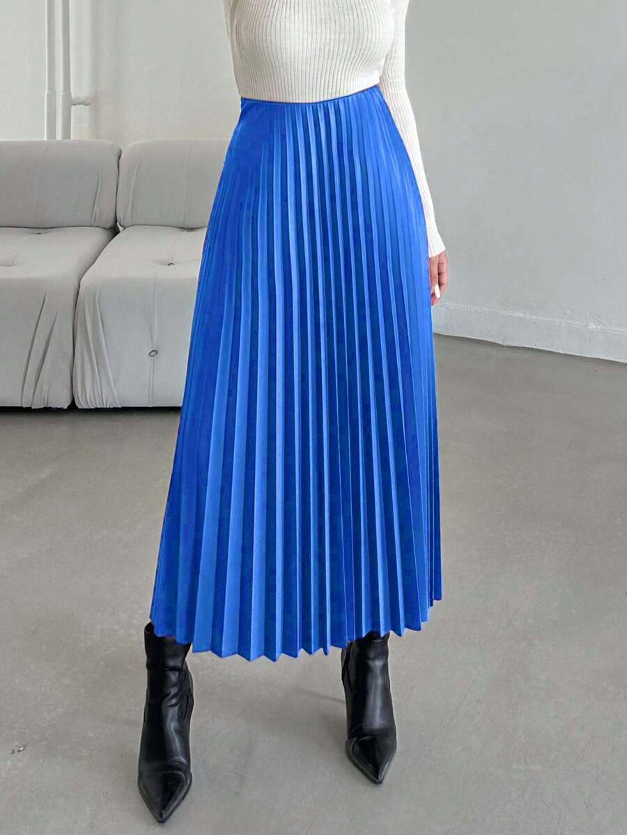 Jupe plissée de couleur unie - Floorah