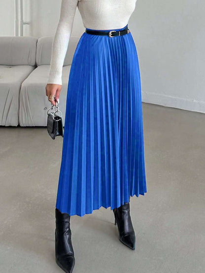 Jupe plissée de couleur unie - Floorah