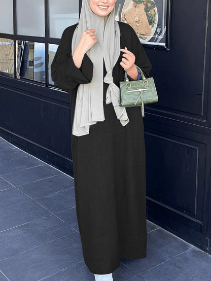 Robe longue ajustée élégante, Kaftan modeste - Floorah