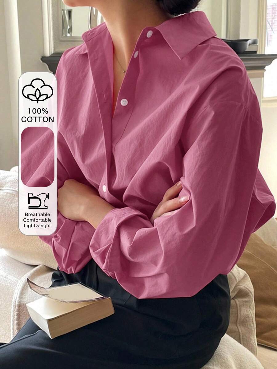 Chemise à manches longues décontractée - Floorah