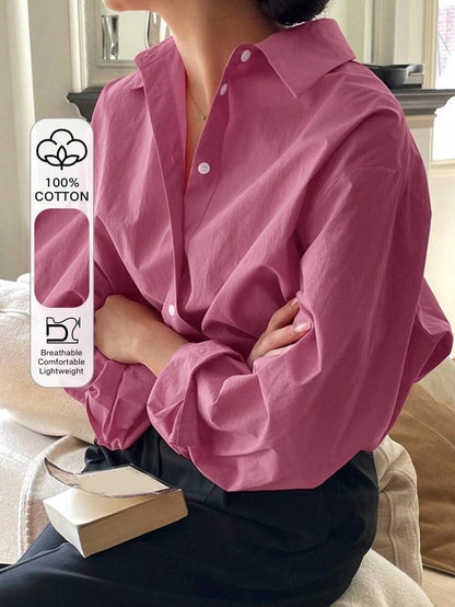 Chemise à manches longues décontractée - Floorah